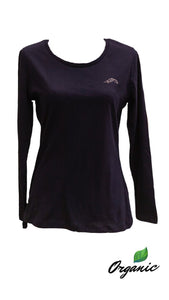 T-shirt manica lunga BLU NAVY Donna